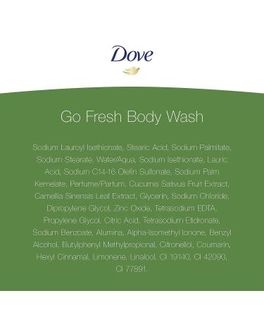 Dove Go Fresh Cucumber and Green Tea Body Wash 12 oz - Revitalizing and Nourishing Formula, Washes Away Bacteria - Tea Tree Scent - Pack of 1 - Buy Online on SooperMarket.com