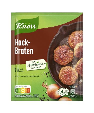 KNORR FILM MISS MISS HACK FORES For a delicious meat dish without flavor -reinforcing additives 70 g 1 piece of chopping roast 70 g (1 Pack)