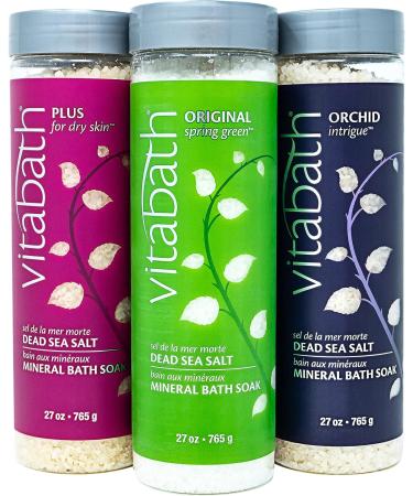Vitabath Original Spring Green Mineral Bath Soak - Muscle Recovery & Relaxation with Dead Sea Salts - 27 oz - Buy Online on SooperMarket.com