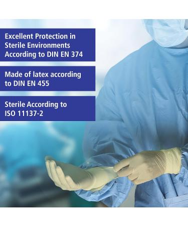 OP Surgical Glove Pure Latex Sterile Powdered Size 7.5 x50pairs - High-Quality Protection - Buy Online on SooperMarket.com