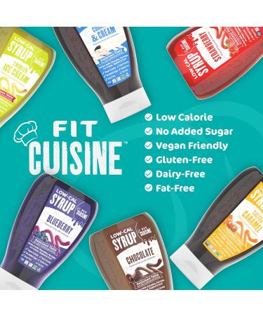 Fit Cuisine Low Calorie Syrup - Low-Cal Syrup to Support Weight Management Low Carb Diet Keto Friendly Vegan For Pancakes Desserts Porridge Ice Cream - 425ml (Maple Syrup) - Buy Online on SooperMarket.com