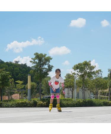 Kids Youth Protective Gear Set for Roller Skates & Outdoor Sports - Pink (Ages 6-15) - Buy Online on SooperMarket.com