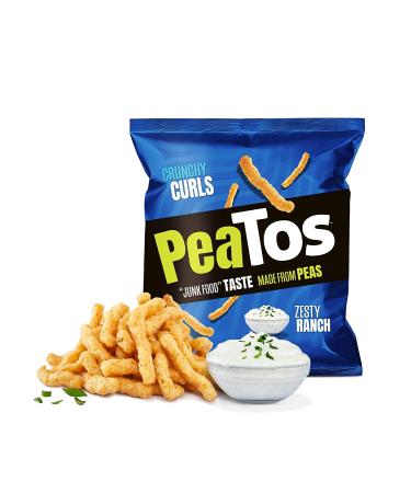 PeaTos Party Mix Crunchy Curls & Rings - Gluten-Free Pea Protein Puffs Snack Packs (15 count  1 oz each) - 4g Protein  3g Fiber - Buy Online on SooperMarket.com
