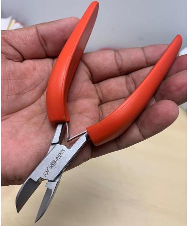 Toe nail clippers Cutters Nippers Scissors Ingrown Thick Nails RED fingernails Podiatrists Podiatry Chiropodist Chiropody Tool 6" Men Elderly Medical Grade Professional Fungus arthritis Long handle - Buy Online on SooperMarket.com