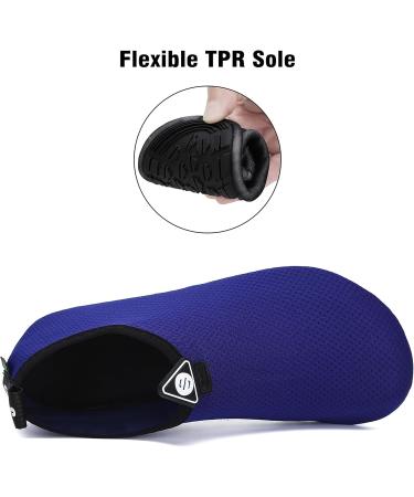 SAGUARO Quick Drying Bathing Shoes for Men & Women - Unisex Beach & Swimming Shoes in Blue EU Size 42/43 - Buy Online on SooperMarket.com
