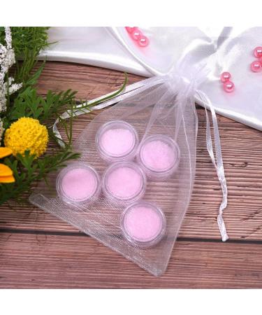 Sumdirect 100 pcs Transparent Cosmetic Containers with Lids for Cream Lip Balm & Lotion + 10 Organza Pouch - Ideal for Travel & DIY Projects - Buy Online on SooperMarket.com