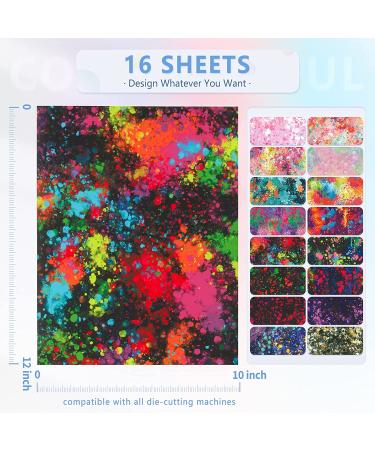 Tintnut Splash HTV Ink Watercolor Iron-On Vinyl - 16 Sheets 10x12 Inch - BlackSplash16 - Buy Online on SooperMarket.com