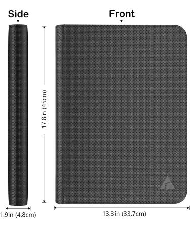 Rayvol Premium 1000+ Pockets Trading Card Binder - 16-Pocket UltraSonic-161024 Tech Zip Album Folder - Black - Buy Online on SooperMarket.com