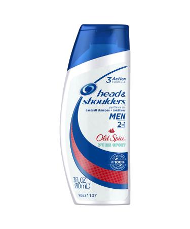 Head & Shoulders Old Spice Pure Sport 2-in-1 Anti-dandruff Shampoo + Conditioner 3 Fluid Ounce (pack Of 24)