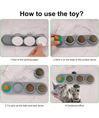 Chutoral Rotatable Catnip Balls Toy - Licking Treats & Edible Catnip Balls for Cats and Kittens - Buy Online on SooperMarket.com