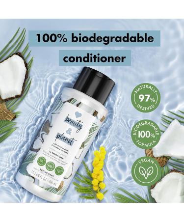 Love Beauty and Planet 100% Biodegradable Volume & Bounty Conditioner for Thin Hair | Coconut Water & Mimosa Flower | 0% Silicones Parabens & Dyes | 13.5 oz - Buy Online on SooperMarket.com
