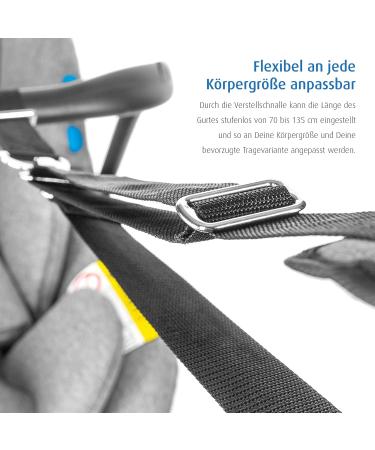 Reer 85021 Clip&Go Carry Strap for Baby Car Seats - Universal Ergonomic Black | International Shipping Available - Buy Online on SooperMarket.com