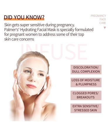 Palmers Pregnancy Hydrating Facial Sheet Masks 0.95 fl. oz. (Pack of 5) - Hydrate and Nourish for Expectant Mothers - Buy Online on SooperMarket.com