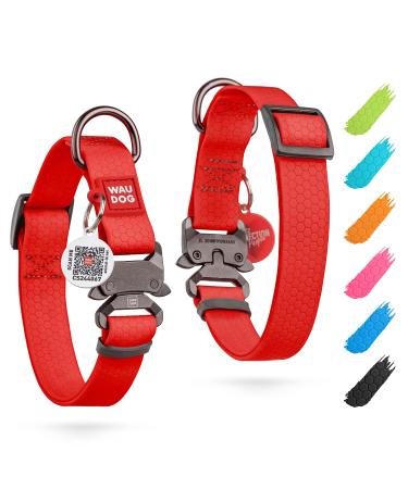 Waudog collar dog waterproof adjustable dog collar big dogs/dog collar medium -sized dog dog collars Small dog collars & puppies collar/metal closure