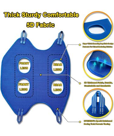 Ovtexzog Dog Care Hamper | Claw Cutting Aid & Hammock for Dogs (Medium 20kg Max Blue) - Pet Grooming Essential - Buy Online on SooperMarket.com