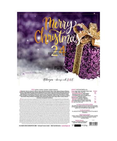 Hallingers Merry Christmas Tea Gift Set | 24 Vegan Varieties in Screw Glasses | Perfect for Advent Mother's Day & Father's Day | Unique Gift Ideas for All Occasions - Buy Online on SooperMarket.com