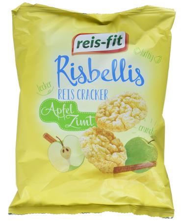 reis-fit Risbellis Rice Crackers Apple & Cinnamon pack of 4 (4 x 40 g)