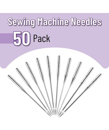 Mr. Pen Sewing Machine Needles 50 Pack - Universal Needles for Singer, Brother, Janome - Assorted Sizes 65/9, 75/11, 80/12, 90/14, 100/16 - Buy Online on SooperMarket.com