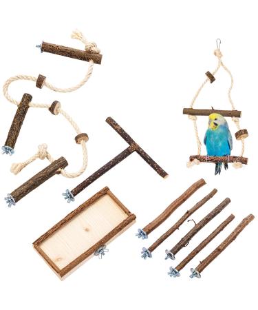 9-piece bird cage accessory set for budgies & Co. For the special species-appropriate bird keeping