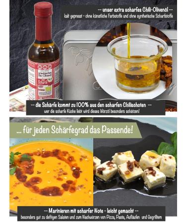 Direct & Friendly Gift Set - Chili Olive Oil & Chili Flakes (4 Pieces) | Extra Sharp Gourmet Flavor for Every Taste - Buy Online on SooperMarket.com