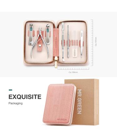 MR.GREEN 7in1 Manicure Set - Stainless Steel Professional Nail Clippers & Pedicure Tools with Travel Case (Mr-6032) - Buy Online on SooperMarket.com