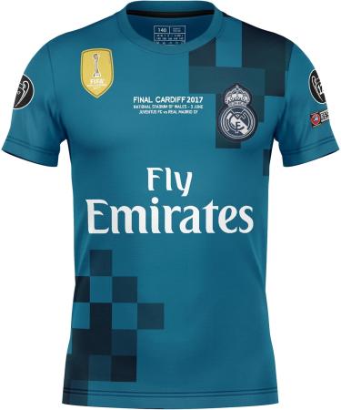 Nihmex Ronaldo Madrid Nostalgie Blue #7 Jersey - Limited Edition Football Kit for Kids (4-5 Years) | New Season Shorts & Socks - Buy Online on SooperMarket.com
