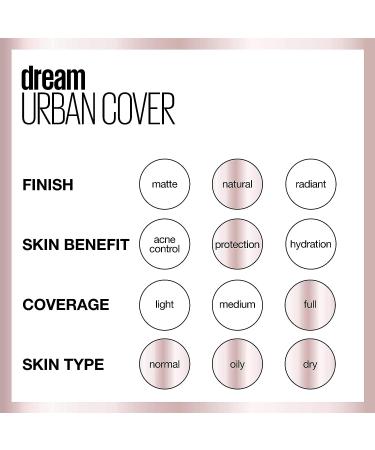 Maybelline Dream Urban Cover Foundation Makeup SPF 50 - Ivory - Buy Online on SooperMarket.com