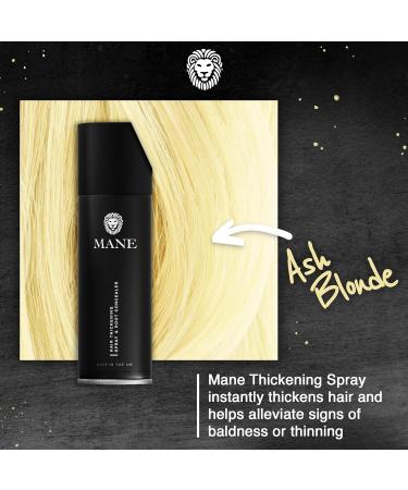 MANE Hair Thickening Spray & Root Touch Up Seal & Control Combo Pack Instantly Thicker Hair for Men & Women Fill in Hairlines and Hide Thinning and Fine Patches - Ash Blond 12 Colors (6.76 oz) - Buy Online on SooperMarket.com