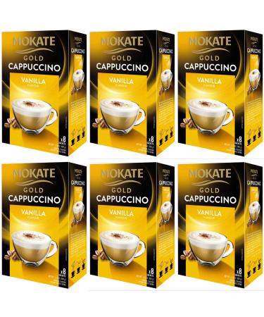 Mokate Gold Cappuccino Vanilla Flavour 6 boxes x 8 sachets