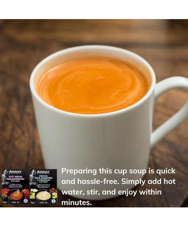 Ainsley Harriott Cup Soup bundle contains Broccoli & Stilton Szechuan Hot & Sour East Indian Mulligatawny Thai Chicken & Lemongrass Total of 12 Sachets Wooden Spoon - Buy Online on SooperMarket.com