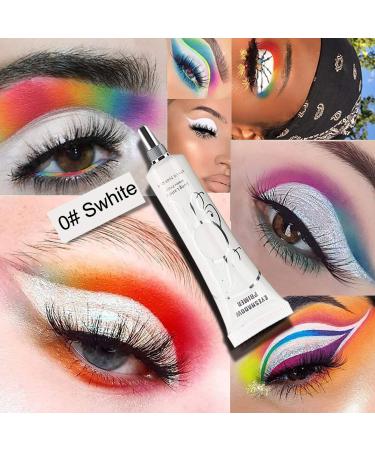 Eyeshadow Primer Matte Eye Primer Prevent Oily Lids Eye&Creasing Eye Primer Long-lasting Waterproof&Smudgeproof Eyeshadow Primer Base Eye Primer Eyeshadow Base for Any Shadow Makeup Setting(White)
