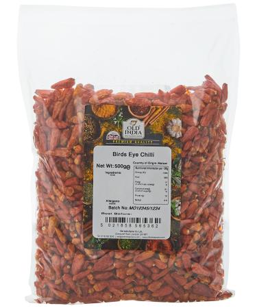 Old India Birds Eye Chilli 500 g 500 g (Pack of 1)