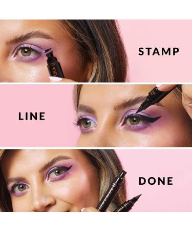 The Quick Flick - Intense Black Cat Eyeliner Stamp | Water-Proof & Smudge-Proof Felt-Tip Pen | 10mm Winged Eyeliner - 2 Pens - Buy Online on SooperMarket.com