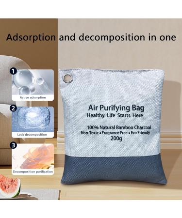 Teksome Charcoal Air Purification Bags - Natural Odor Absorbers for Home Car & Living Room - Effective Air Freshener Accessories - Buy Online on SooperMarket.com