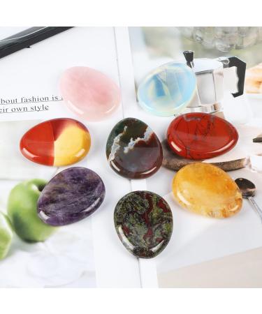 Artistone Dragon Blood Stone Crystal Thumb Stone Worry Stones Hand Carved Palm Stones Crystal Chakra Worry Stone for Anxiety Meditation Reiki Water Drop Shaped - Buy Online on SooperMarket.com