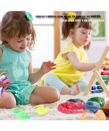 Happy Will 64 Pcs Worm on String Fuzzy Wiggly Funny Toys for Kids Cat - Carnival Party Favors, Random Colors - Buy Online on SooperMarket.com