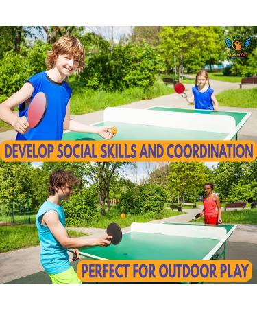 MaxMVMT Ping Pong Paddle Set of 4 - Carbon Fiber 7 Ply Rackets - 2 Wristbands - 8 Balls - 1 Rubber Cleaner Sponge - Premium ITTF Approved Rubber - Complete 4 Player Table Tennis Setup - Carry Case - Buy Online on SooperMarket.com