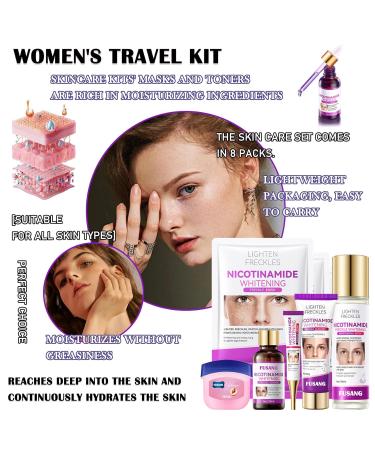 Hydrating Skin Care Set for Women | 8-Piece Multi-Combination Kits | Perfect Mother's Day Gift | International Shipping Available - Buy Online on SooperMarket.com