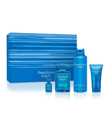Perry Ellis Aqua for Men 4-Piece Gift Set