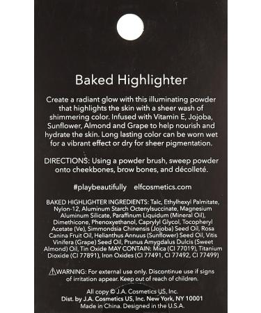 e.l.f. Studio Baked Highlighter 83706 Blush Gems 0.17 oz - Lightweight Glow Formula - Buy Online on SooperMarket.com