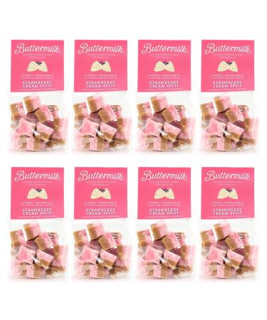 Buttermilk Strawberry Cream Split Fudge 175g - Pack of 8
