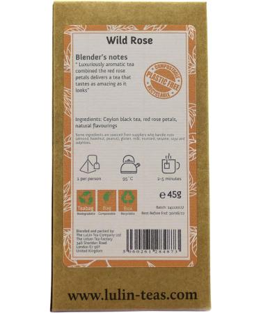 LuLin Teas Wild Rose Biodegradable Pyramid Teabags 45 g 15 Teabags Teabags 15 Teabags - Buy Online on SooperMarket.com