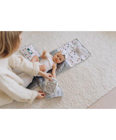 Compact XL Changing Pad Wrap with 6 Compartments - Removable Diaper Bag & Soft Pillows for Baby's Comfort | International Shipping - Buy Online on SooperMarket.com