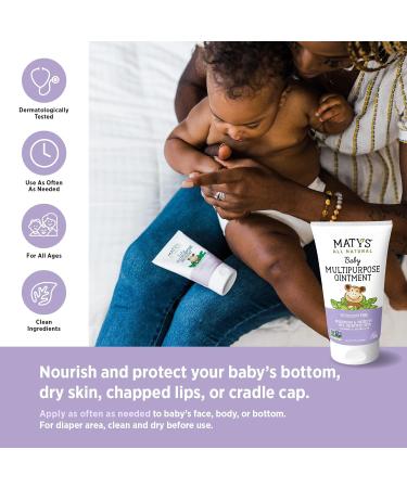 Maty's Baby Essentials Kit: Petroleum-Free Chest Rub, Diaper Rash Relief, USDA Cough Syrup - Clean Alternatives for Newborns - Buy Online on SooperMarket.com