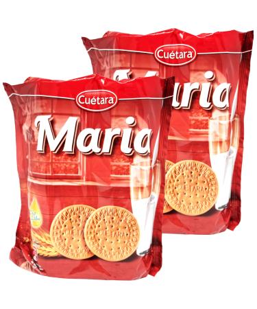 Cuetara Galletas Maria biscuits 800g (2 x 400g) - Spanish maria biscuits snack for tea and coffee