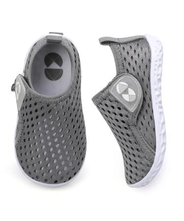 Toddler Water Shoes for Girls Boys Kids Barefoot Swim Beach Aqua Shoes Breathable Quick Dry for Outdoor Water Sports Pool River 7-7.5 Toddler Ty2 Bmeshgreyn