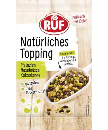 Call natural topping with pistachios hazelnuts cocoa core without artificial additives delicious on porridge muesli gluten -free and vegan 30g 30 g (1 Pack) nut
