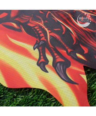 Dragon Kite for Kids and Adults - Easy-to-Fly Delta Beach Kite with 300ft String - Fiery Colors - Buy Online on SooperMarket.com