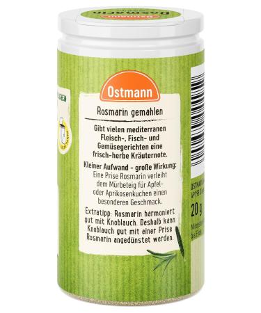 Ostmann Ground Rosemary - Pack of 4 (4 x 20g) - Premium Seasoning for International Shipping - Buy Online on SooperMarket.com