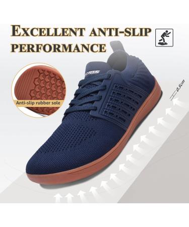 Shop Ashion Unisex Barefoot Shoes - Wide Fit Trail & Running Shoes for Men & Women | EU Size 39 - B Blue & Brown - Buy Online on SooperMarket.com